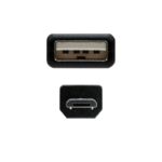 Nanocable Cable USB 2.0 A/M Micro USB B/M 0,8 M - Imagen 2