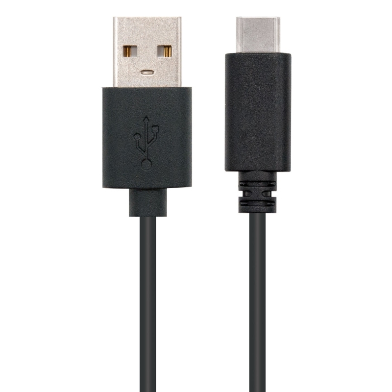 APTAPC0756_800 Nanocable Cable USB 2.0 3A Tipo USB-C/M-A/M 2 M - Imagen 1