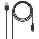 Nanocable Cable USB 2.0 3A Tipo USB-C/M-A/M 2 M - Imagen 2