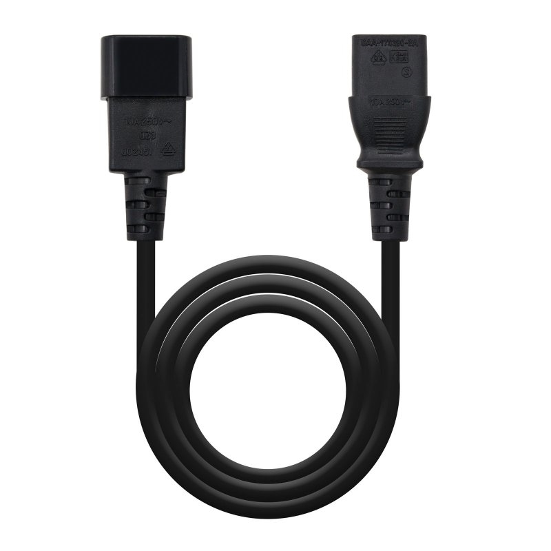 APTAPC0787_800 Nanocable Cable Alimentacion CPU, C13/H-C14/M, 3.M - Imagen 1