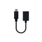 Nanocable Cable USB 2.0 3A, USB-C/M-A/F, 15cm - Imagen 2