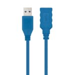 Nanocable Cable USB 3.0, A/M-A/H, Azul, 1 m - Imagen 2