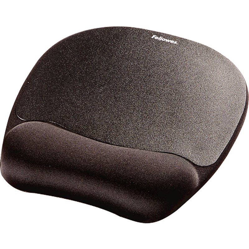 APTAPC0860_800 Fellowes Alfombrilla reposamuñecas Memory NEGRO - Imagen 1