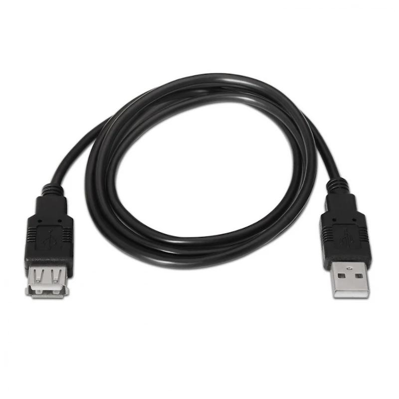 APTAPC1001_800 Aisens Cable USB 2.0 tipo A/M-A/H negro 3.0m - Imagen 1