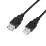 Aisens Cable USB 2.0 tipo A/M-A/H negro 3.0m - Imagen 2