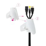 Nanocable Organizador cables flex. 25mm 1 M Blanco - Imagen 4