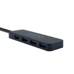 Aisens Hub USB 3.0 tipo A/M-4xtipo A/H negro 30cm - Imagen 2