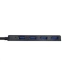 Aisens Hub USB 3.0 tipo A/M-4xtipo A/H negro 30cm - Imagen 3