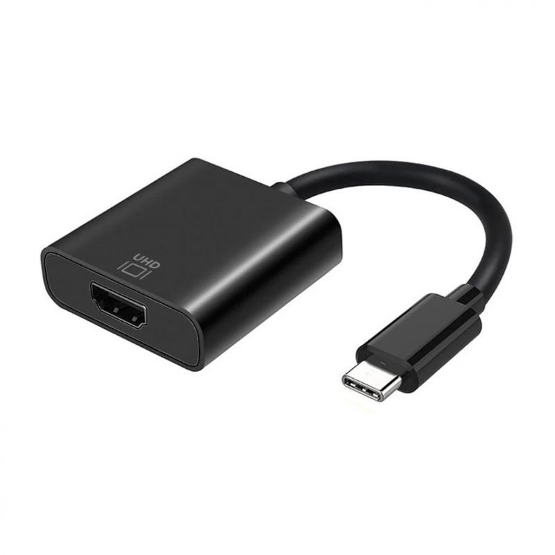APTAPC1063_800 Aisens Conversor USB-C/M a HDMI/H 4K Negro 15Cm - Imagen 1