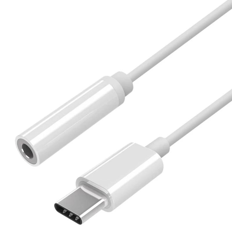 APTAPC1068_800 Aisens Conversor USB C-M Jack 3.5-H Blanco 15Cm - Imagen 1