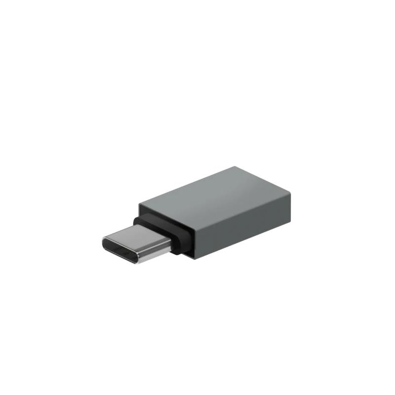 APTAPC1098_800 Aisens Mini Adaptador USB 3.2 Gen1 3A CM-AH Gris - Imagen 1