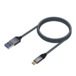Aisens Cable USB 3.1 Gen2 Alu 3A CM-AM Gris 2.0M - Imagen 2