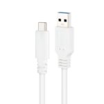 Nanocable Cable USB 3.1 Gen2 USB-C/A 0,5 M Blanco - Imagen 2