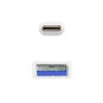 Nanocable Cable USB 3.1 Gen2 USB-C/A 0,5 M Blanco - Imagen 3