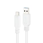 Nanocable Cable USB 3.1 Gen2 USB-C/A 1 M Blanco - Imagen 2