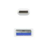 Nanocable Cable USB 3.1 Gen2 USB-C/A 1 M Blanco - Imagen 3
