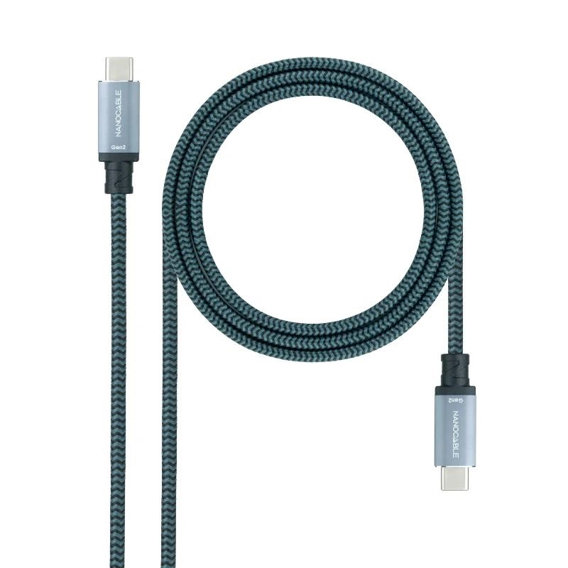 APTAPC1141_800 Nanocable Cable USB 3.1GEN2 5A USB-C-M-USB-C-M 3M - Imagen 1