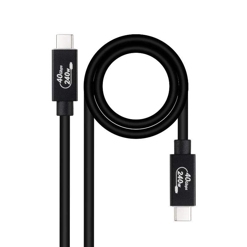 APTAPC1158_800 Nanocable Cable USB4 Gen3x2 40Gbps 240W USB-C 1M - Imagen 1