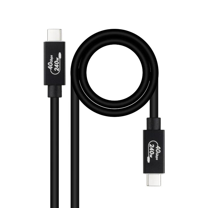 APTAPC1159_800 Nanocable Cable USB4 Gen3x2 40Gbps 240W USB-C 1.8M - Imagen 1