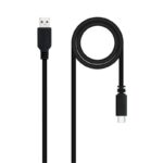 Nanocable Cable USB 2.0 3A USB-C-M/M 1.5M Negro - Imagen 4