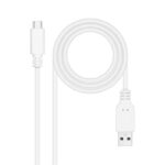 Nanocable Cable USB 2.0 3A USB-C-M/M 3M Blanco - Imagen 2