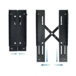 Tooq Soporte para CPU de suelo con ruedas negro - Imagen 4