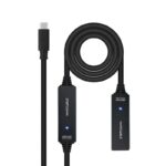 Nanocable Cable USB 3.2 amplif. C/M-C/H 10 m