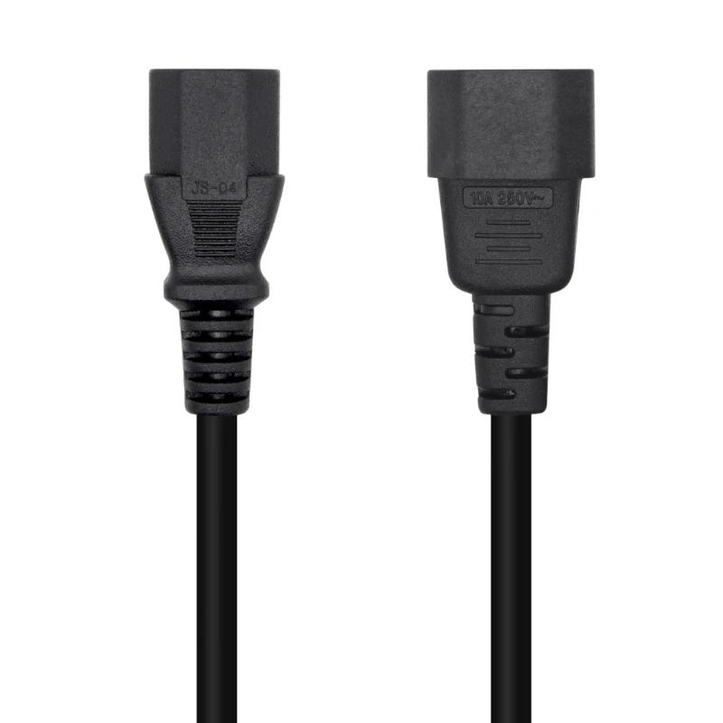 APTAPC1221_800 Aisens Cable alimentación C13/H-C14/M negro 1.5m - Imagen 1