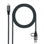 Nanocable Cable USB3.2 100W USB-C+A/USB-C 1 M
