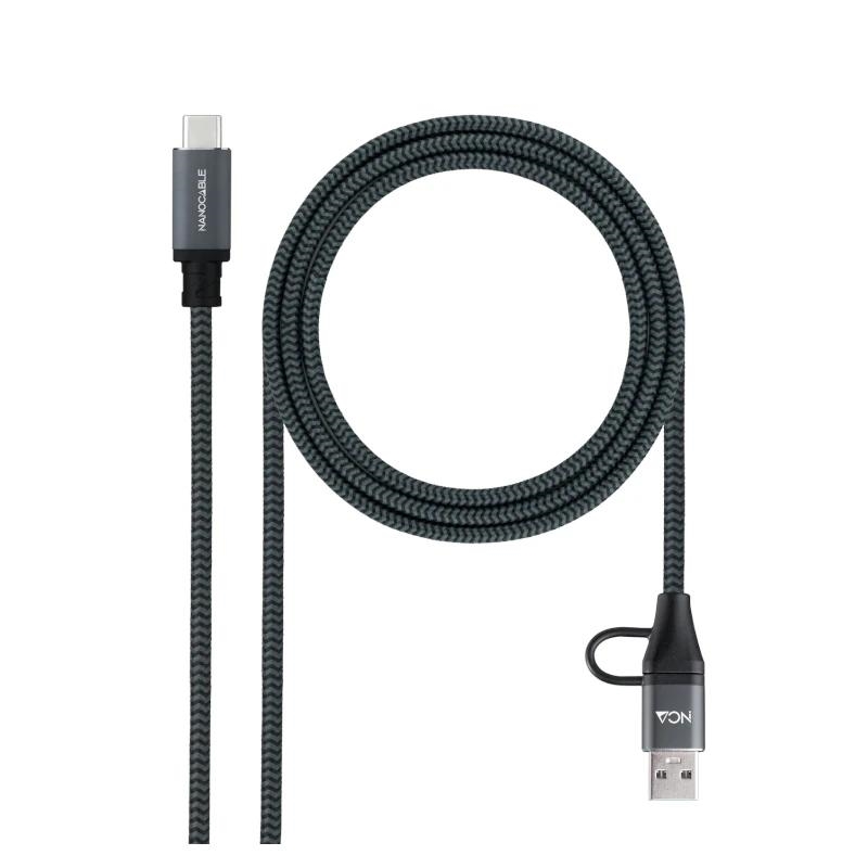 APTAPC1233_800 Nanocable Cable USB3.2 100W USB-C+A/USB-C 3 M - Imagen 1