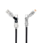 Nanocable Cable USB-C+USB-A/M LIGHTNING+USB-C/M 2M - Imagen 2
