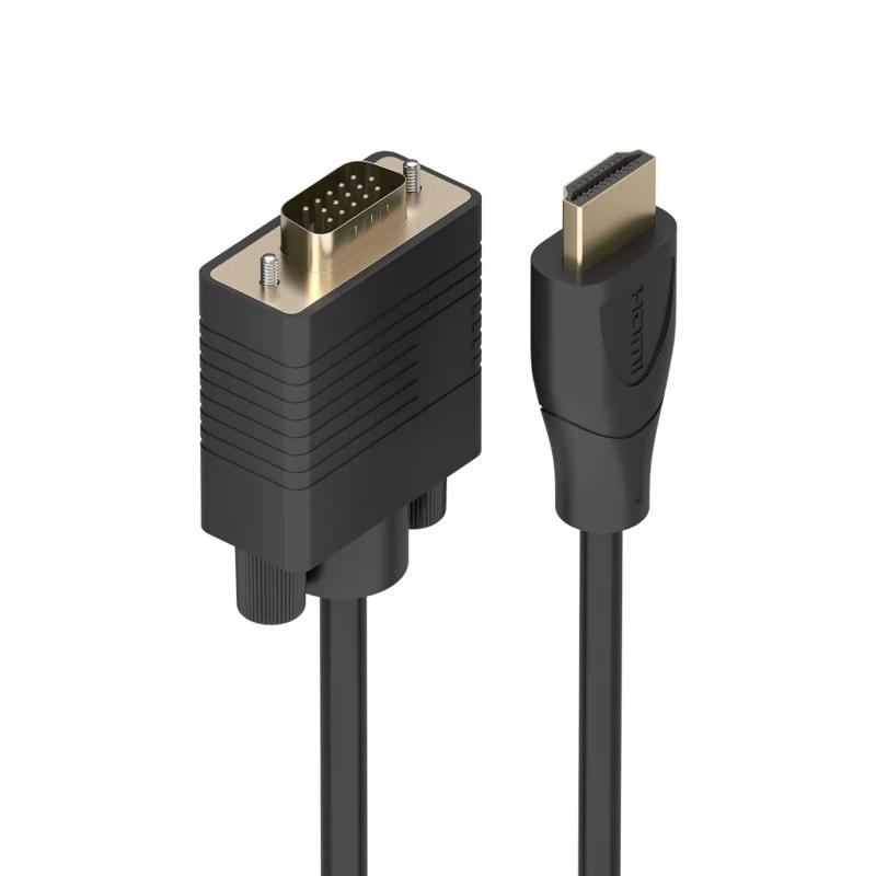 APTAPC1258_800 Aisens Cable Conversor HDMI/M a SVGA/M Negro 1m - Imagen 1