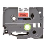 Brother TZe451 cinta laminada 24mm Negro/Rojo 8m - Imagen 2