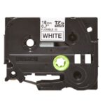 Brother Cinta TzeFX241 Texto Negro/Blanco 18mm - Imagen 2