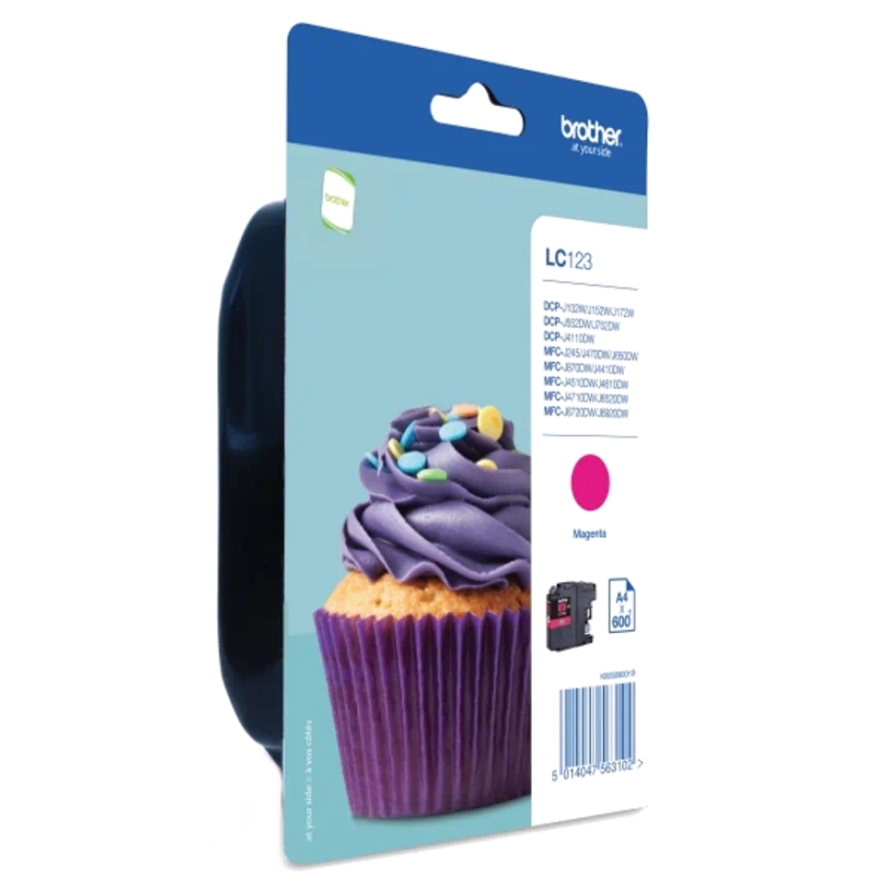 CCICTO0386_800 Brother Cartucho LC123MBP Magenta Blister - Imagen 1