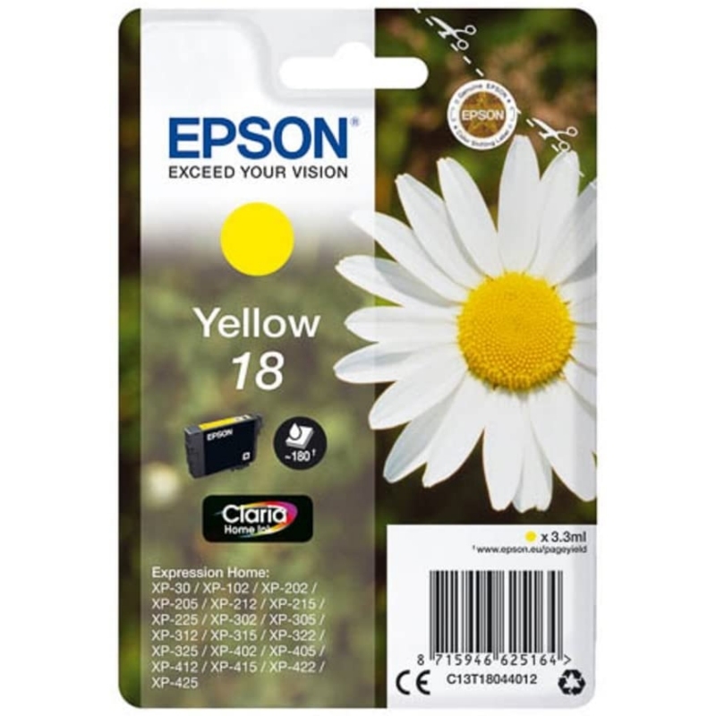 CCICTO0392_800 Epson Cartucho T1804 Amarillo - Imagen 1