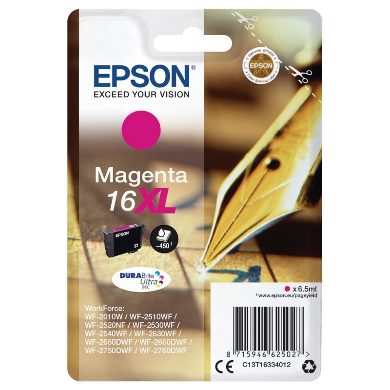 CCICTO0711_800 Epson Cartucho T1633XL Magenta - Imagen 1