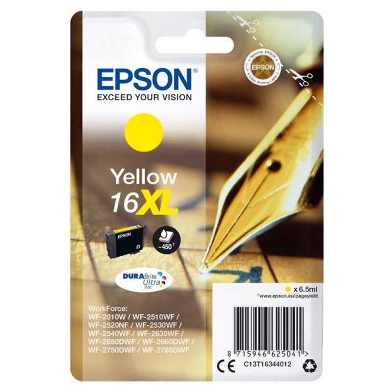 CCICTO0712_800 Epson Cartucho T1634XL Amarillo - Imagen 1