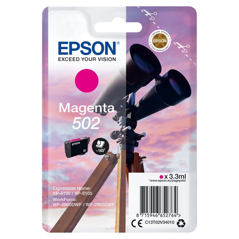CCICTO0728_800 Epson Cartucho 502 Magenta - Imagen 1