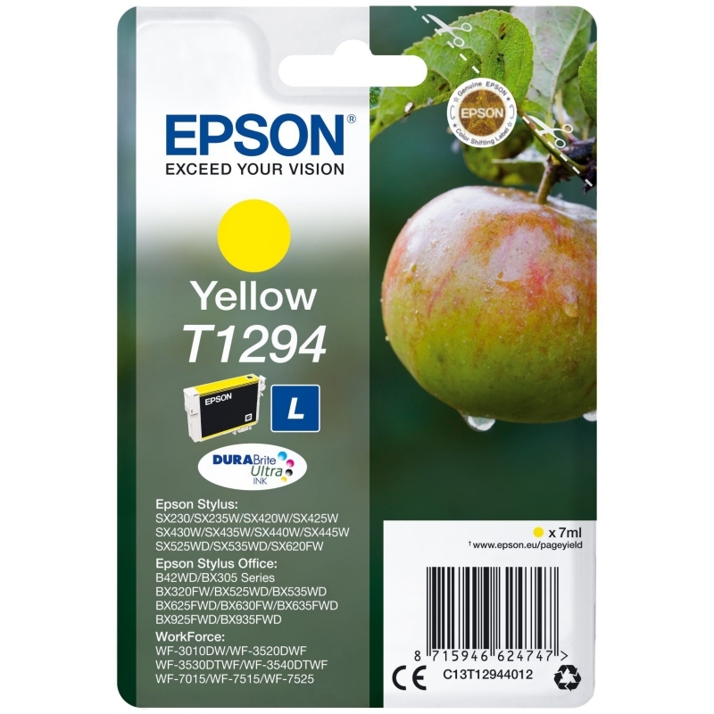 CCICTO0734_800 Epson Cartucho T1294 Amarillo - Imagen 1