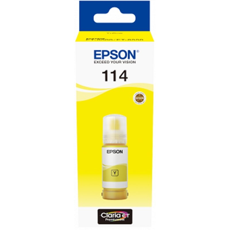 CCICTO0851_800 Epson Botella Tinta Ecotank 114 Amarillo - Imagen 1