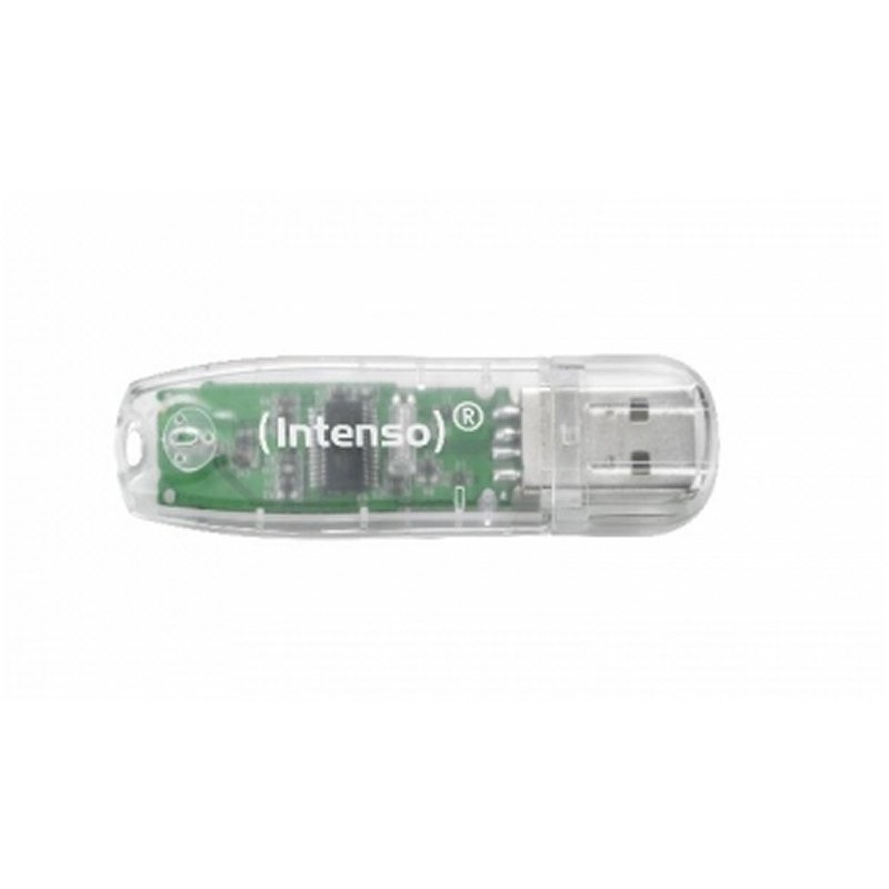 FAELAP0281_800 Intenso 3502480 Lápiz USB 2.0 Rainbow 32GB Transp - Imagen 1