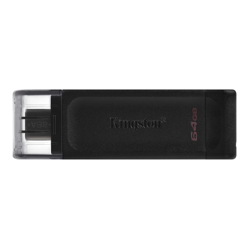 FAELAP0567_800 Kingston DataTraveler DT70 64GB USB C 3.2 Negro - Imagen 1