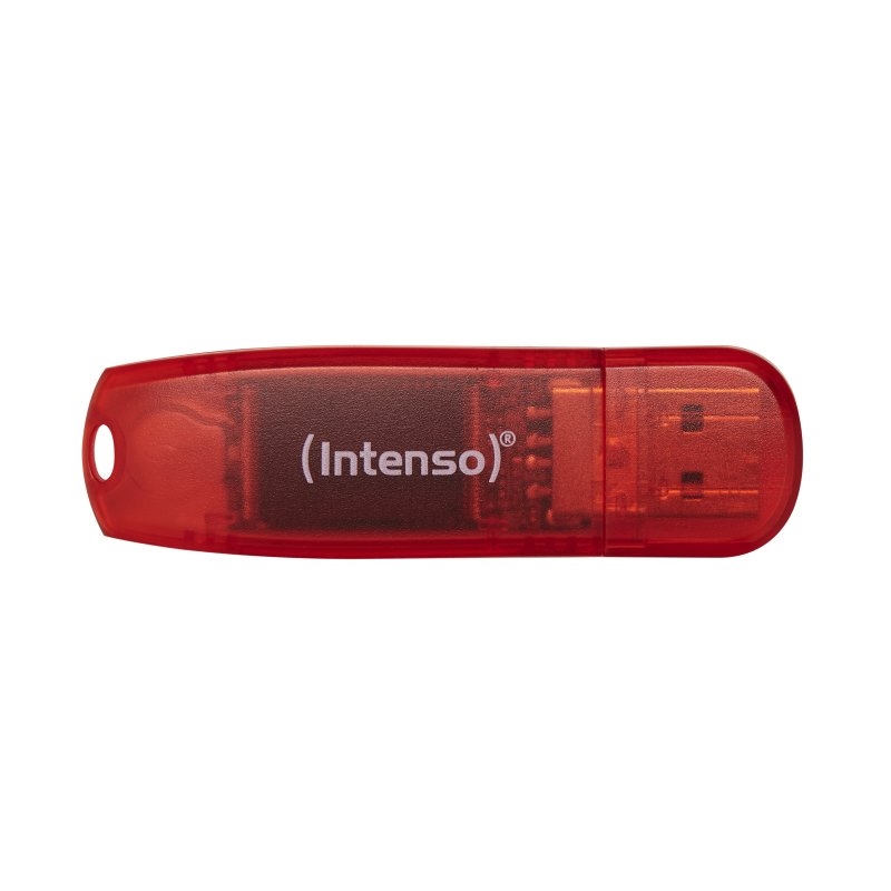 FAELAP0677_800 Intenso 3502491 Lápiz USB 2.0 Rainbow 128GB Rojo - Imagen 1
