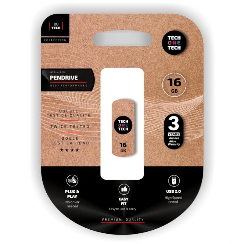 FAELAP0757_800 TECH ONE TECH Pro Smart Clip 16 Gb USB 2.0 - Imagen 1