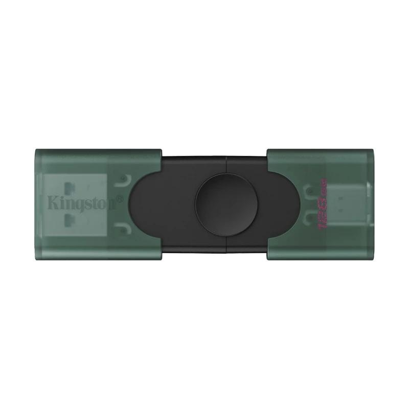 FAELAP0785_800 Kingston DataTraveler 128GB USB 3.2 Gen1 Duo Negro - Imagen 1
