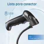 iggual Lector código barras 2D USB gatillo soporte - Imagen 3