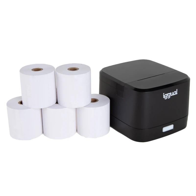 FIMITE0396_800 iggual Kit impresora térmica TP EASY 58 + 5 rollos - Imagen 1