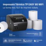 iggual Impresora térmica TP EASY 80 USB+RJ11 WiFi - Imagen 2
