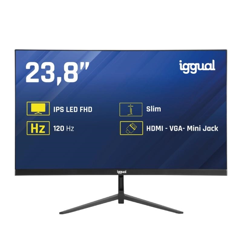 FMOMLE0886_800 iggual Monitor 24" IPS 1ms FHD 120Hz VGA HDMI Slim - Imagen 1